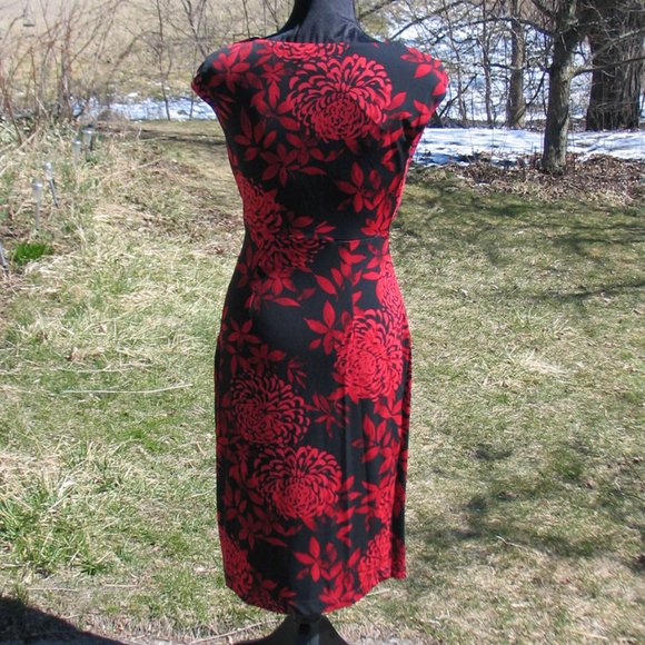 New Laura Light Jersey Faux Wrap-Around Dress D2401 - Picture 2 of 3
